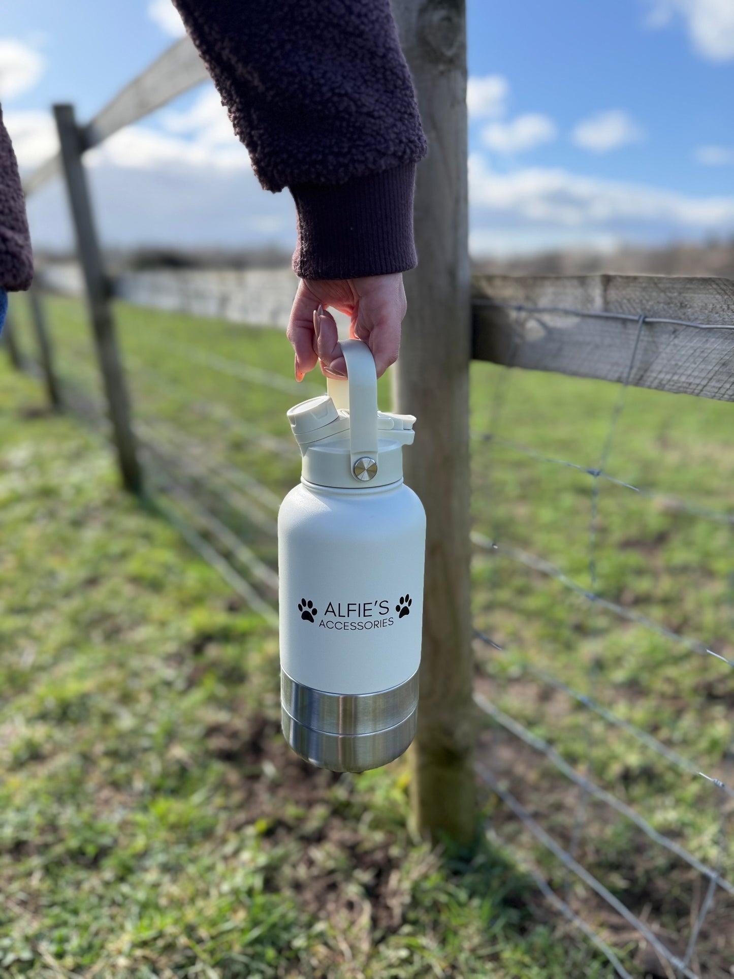 White 3-in-1 Water Bottle