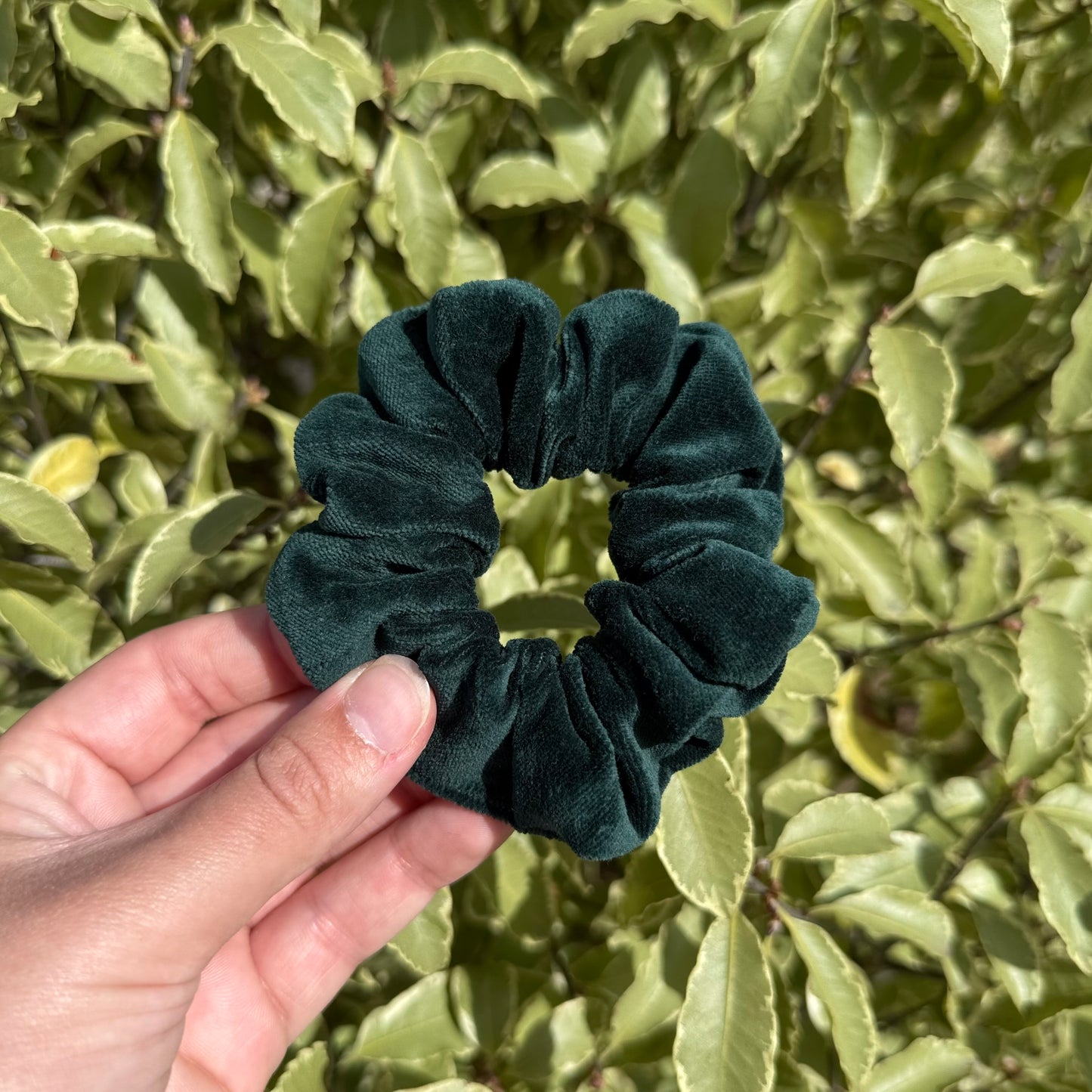 Bottle Green Scrunchie
