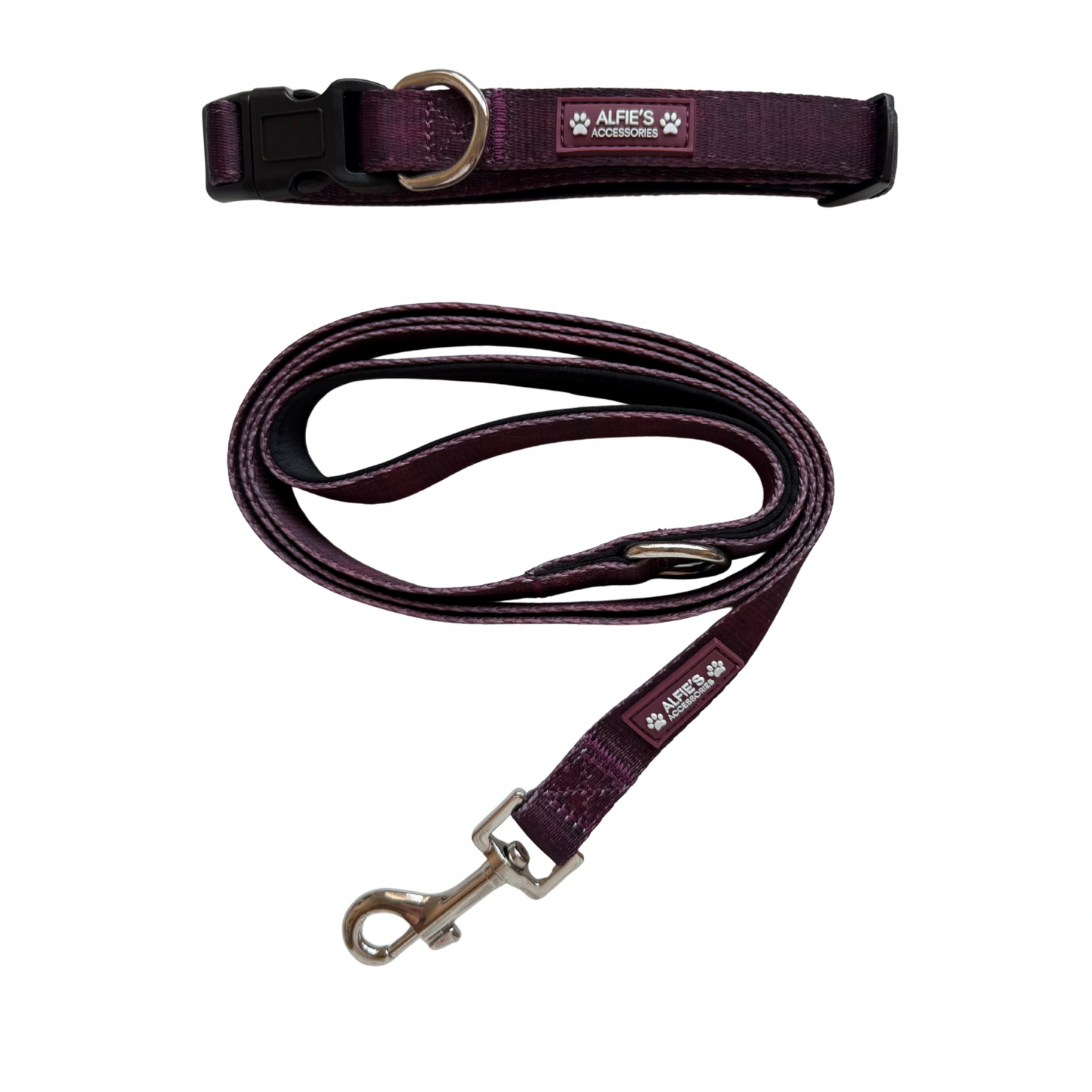 Burgundy Dream Collar and Lead Bundle
