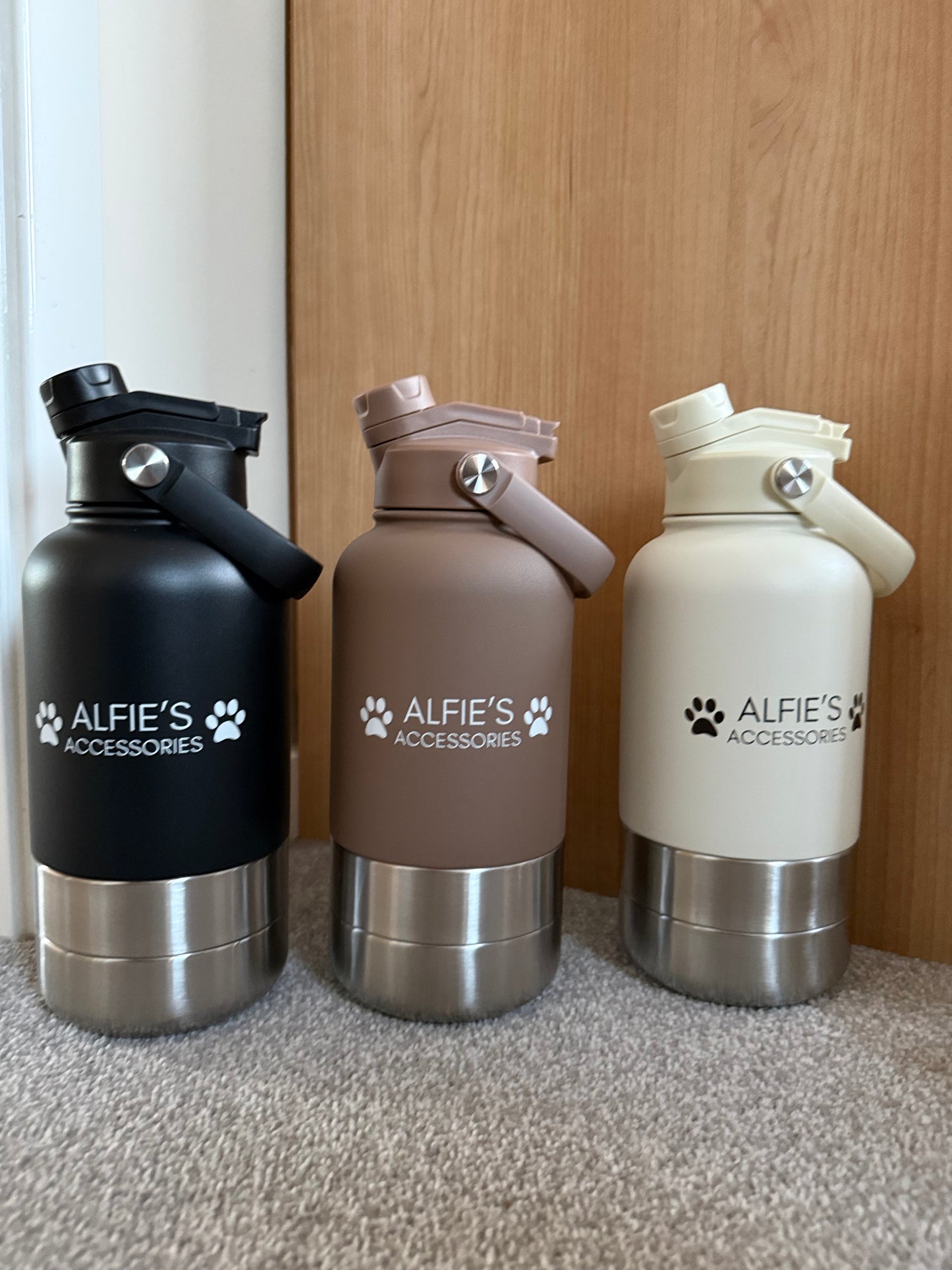 Brown 3-in-1 Water Bottle