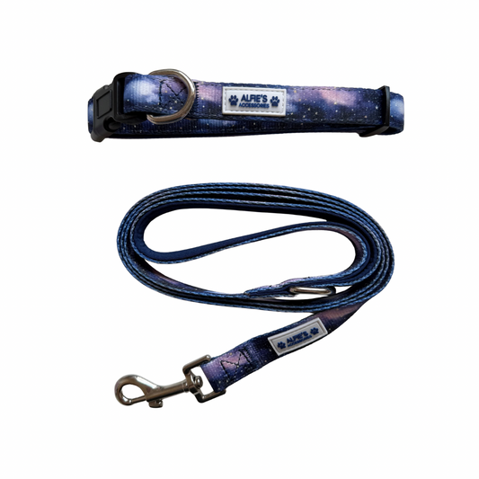Starry Skies Collar and Lead Bundle