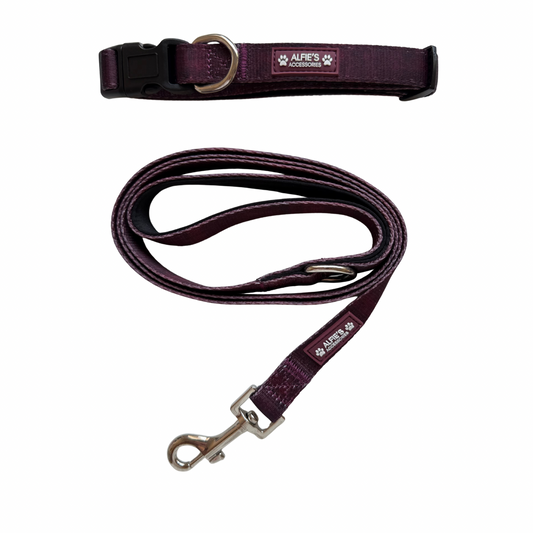 Burgundy Dream Collar and Lead Bundle