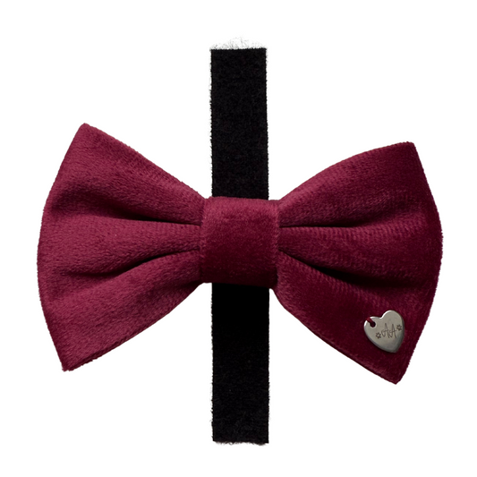 New Burgundy Bow