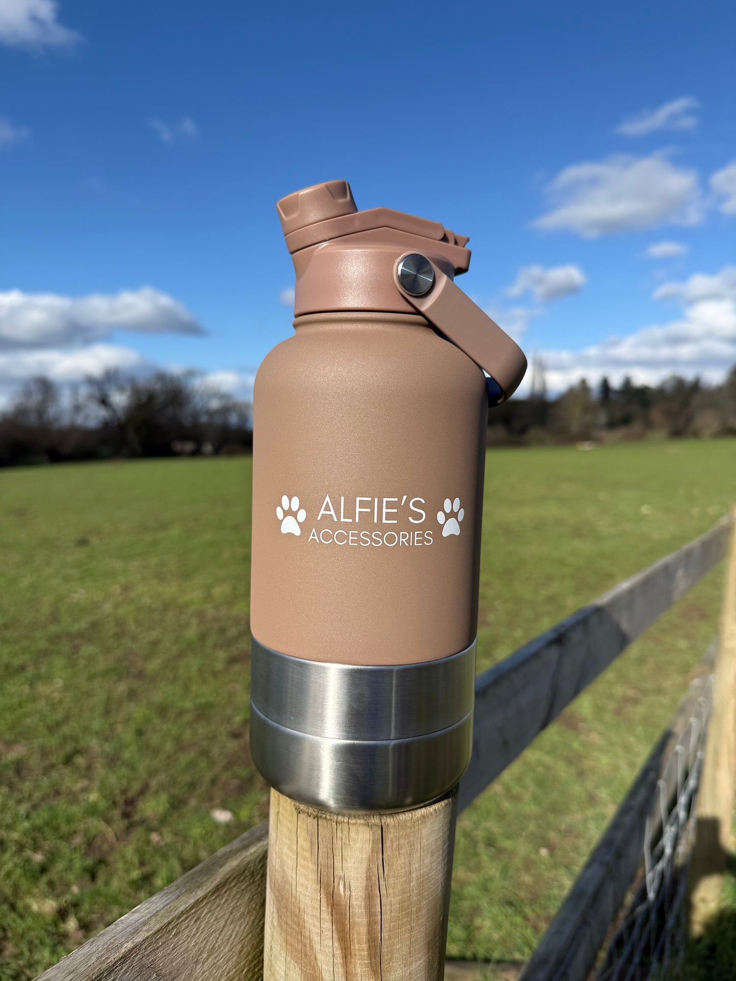Brown 3-in-1 Water Bottle